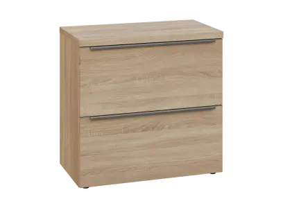 SIN 2 - 82Z kancelářská skříň, 2-zásuvková, 770x800x400, dub bardolino